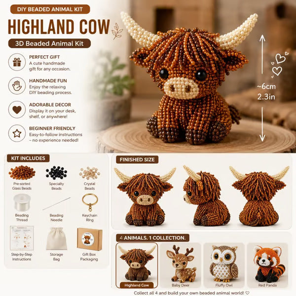 Petite 3D Beaded Animal Craft Kit Dropsure