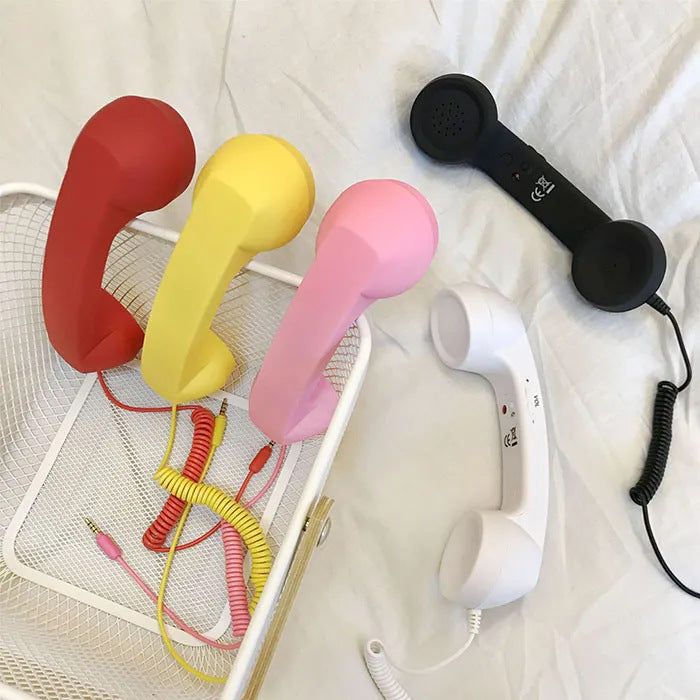 Retro Telephone Handset Earphone with Adjustable Volume Dropsure