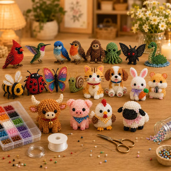 Petite 3D Beaded Animal Craft Kit Dropsure