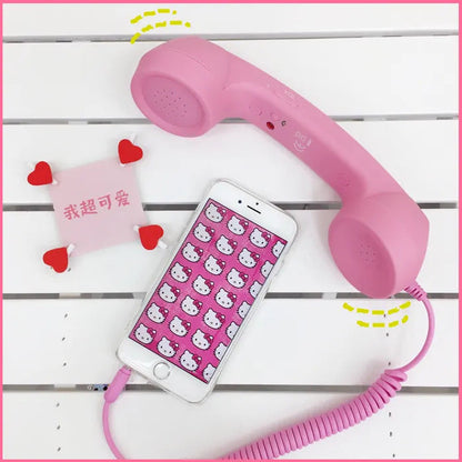 Retro Telephone Handset Earphone with Adjustable Volume Dropsure