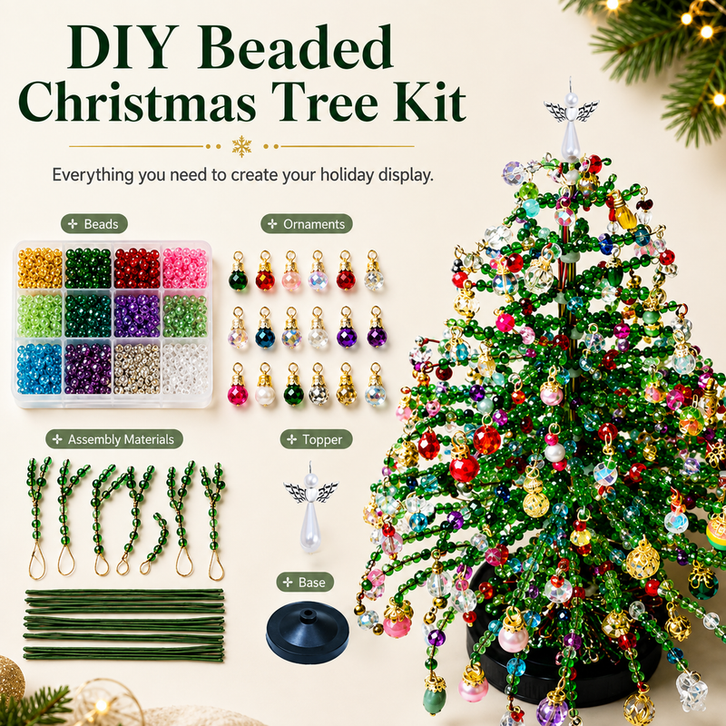 DIY Beaded Christmas Tree Craft Kit Dropsure