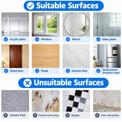 Transparent Adhesive Wall Hooks - Heavy Duty Double-Sided Hooks, 40 Pack The Holiday Crate