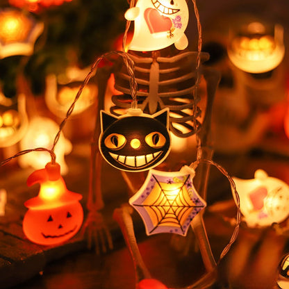 LED Halloween String Lights Pumpkin Ghost Spider Decorative Lighting Savora