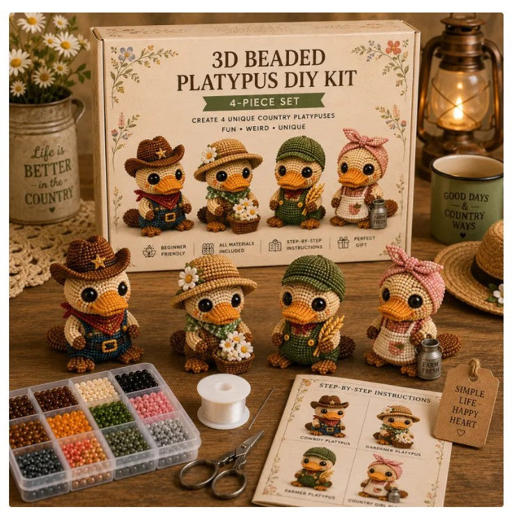 Petite 3D Beaded Animal Craft Kit Dropsure