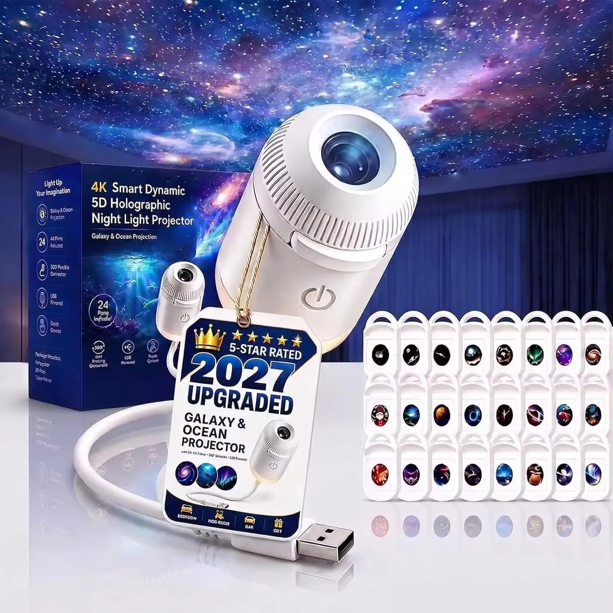 USB Star Projection Night Light Dropsure