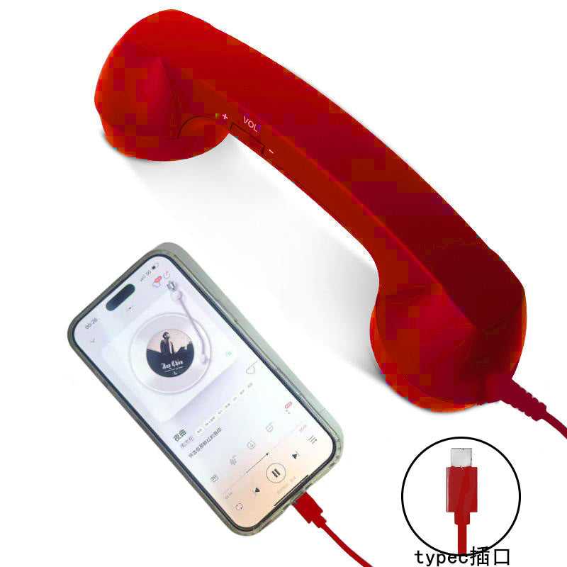 Retro Telephone Handset Earphone with Adjustable Volume Dropsure