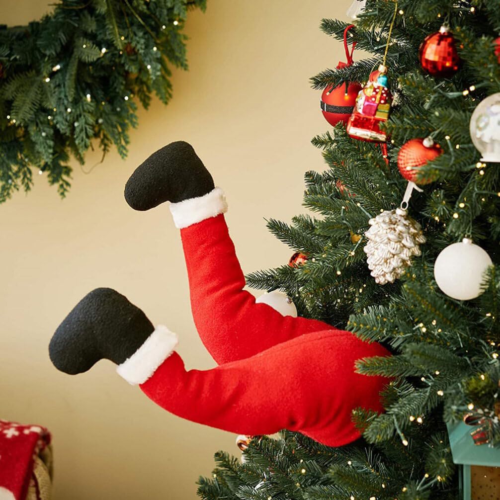 Santa Claus Leg Christmas Decoration Halbber