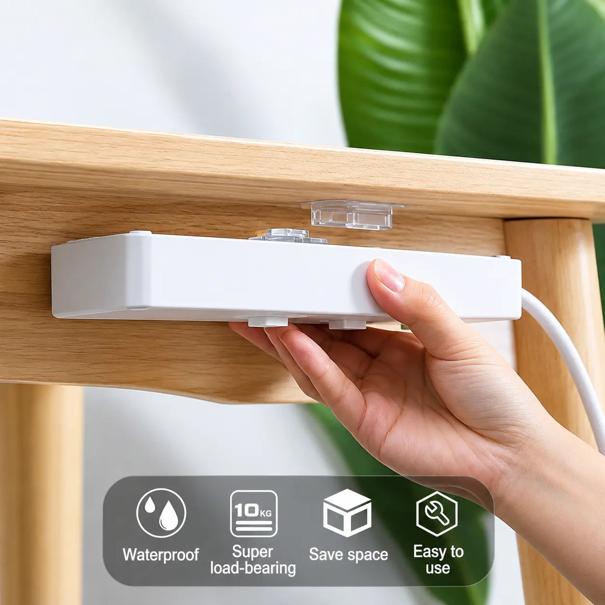 Transparent Adhesive Wall Hooks - Heavy Duty Double-Sided Hooks, 40 Pack The Holiday Crate