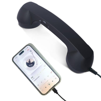 Retro Telephone Handset Earphone with Adjustable Volume Dropsure