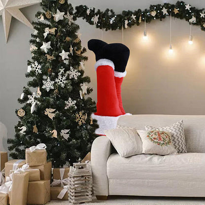 Santa Claus Leg Christmas Decoration Halbber