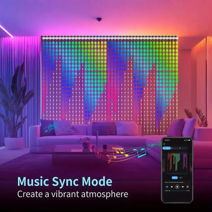 Smart Bluetooth RGB LED Curtain Lights Dropsure