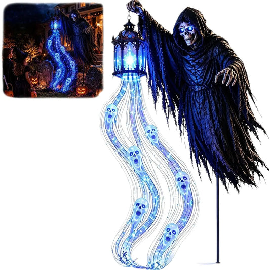 Halloween Ghost Grim Reaper Lantern Garden Decoration Dropsure